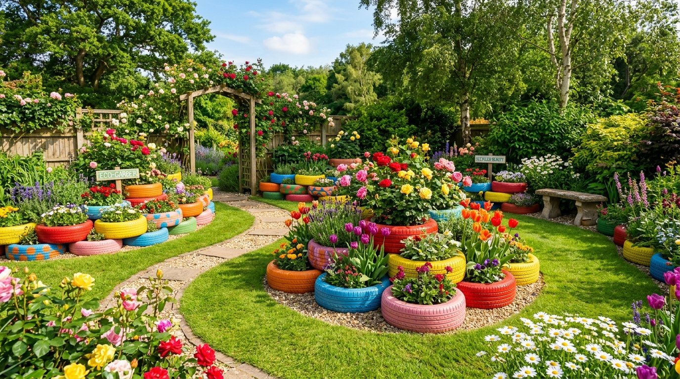 How to Create a Beautiful Eco-Friendly Tire Garden: Complete DIY Guide