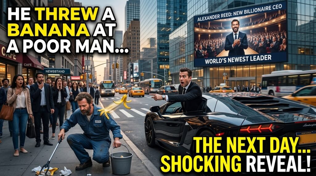 The Millionaire Who Threw a Banana Peel at a "Poor Man" Had No Idea Who He Really Was... The Next Day Left Him Speechless