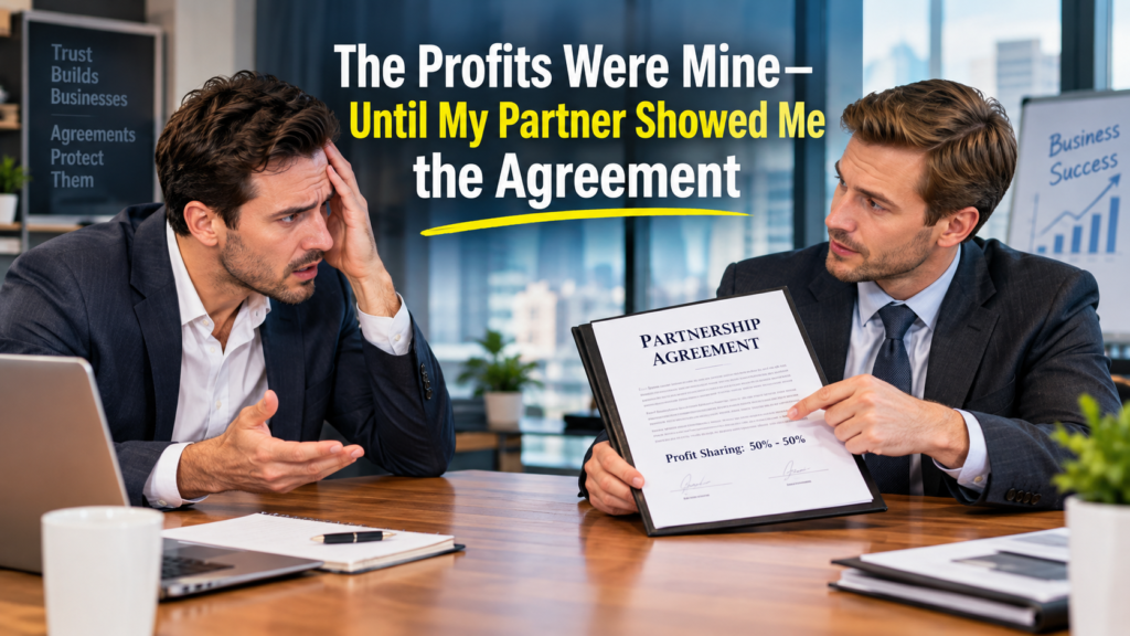 The Profits Were Mine—Until My Partner Showed Me the Agreement