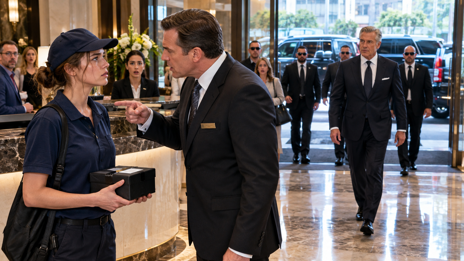 They Humiliated a Delivery Girl at a Luxury Hotel—The 3 Black SUVs Revealed Who She Really Was