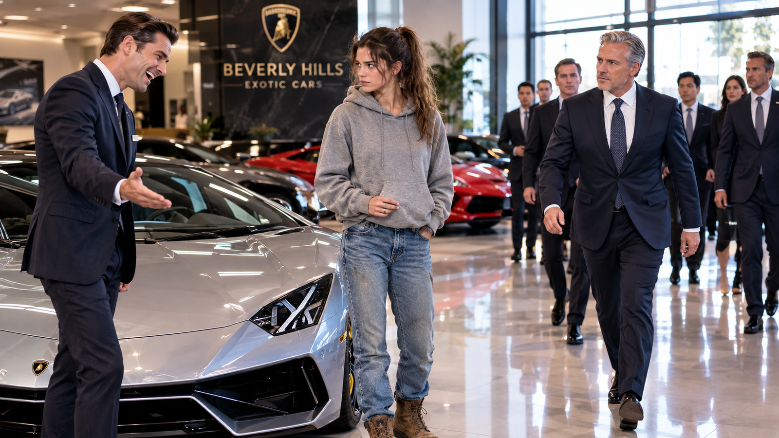 They Mocked the Mechanic's Daughter at the Dealership Then the CEO Ran Straight to Her