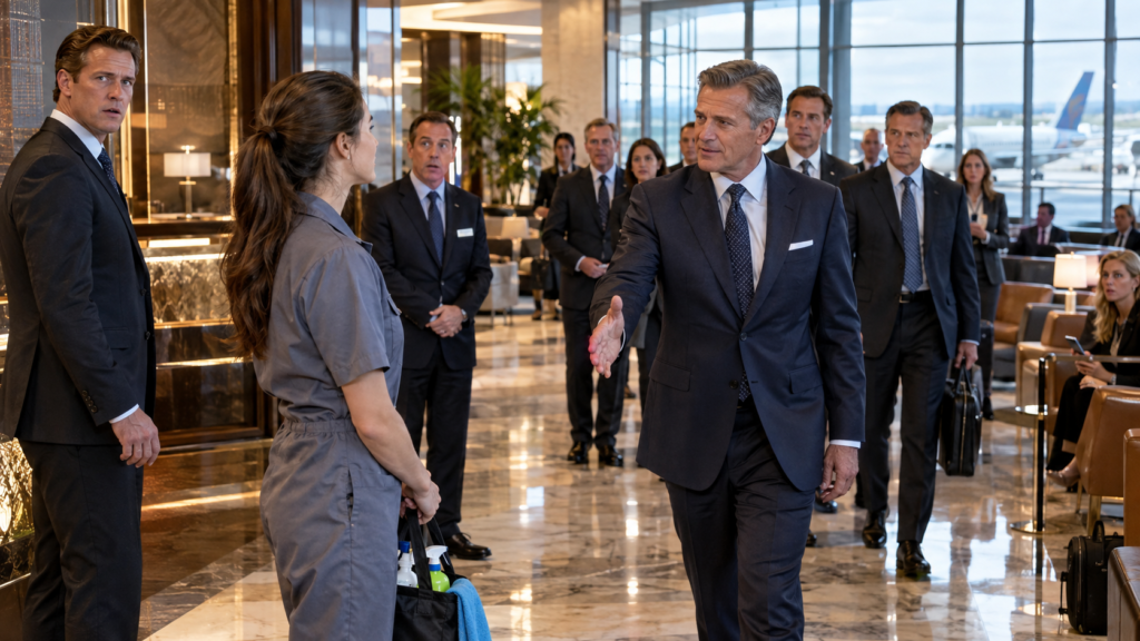They Refused the Janitor Entry to the VIP Lounge Then the Airline Chairman Arrived